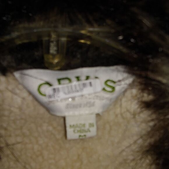 Orvis Vintage Penny Lane Faux Fur Shearling Coat Medium Cotton blend Boho Chic. - Picture 3 of 8